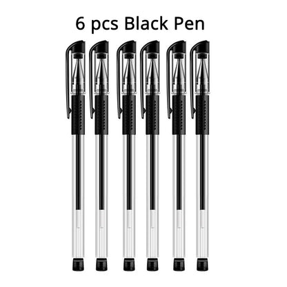 Clearance_Gel Pen Set Black Blue Ballpoint 0.5 mm Refills Cute School & office writing pens supplies Kawaii Korean Stationery_Co