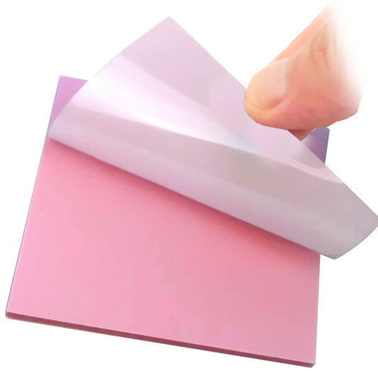 50 Sheets Creative Transparent PET Waterproof Sticky Notes Notepads - School Stationery & Office Supplies