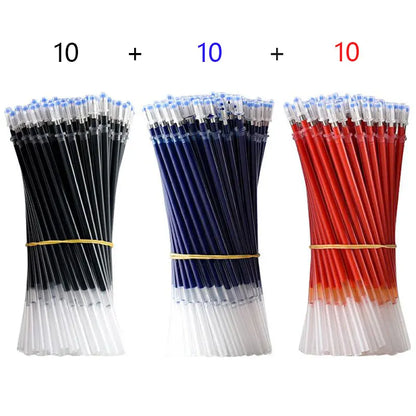 Clearance_Gel Pen Set Black Blue Ballpoint 0.5 mm Refills Cute School & office writing pens supplies Kawaii Korean Stationery_Co