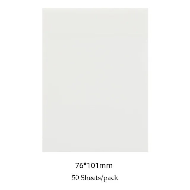 50 Sheets Creative Transparent PET Waterproof Sticky Notes Notepads - School Stationery & Office Supplies