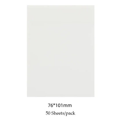 50 Sheets Creative Transparent PET Waterproof Sticky Notes Notepads - School Stationery & Office Supplies
