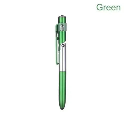 4 In 1 Multifunction Ballpoint Pen with LED Light Fold Phone Holder Night Read Writing Pencil Office School Student Stationery
